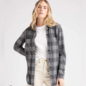 Quince Stretch Sweater Fleece Shirt, XS